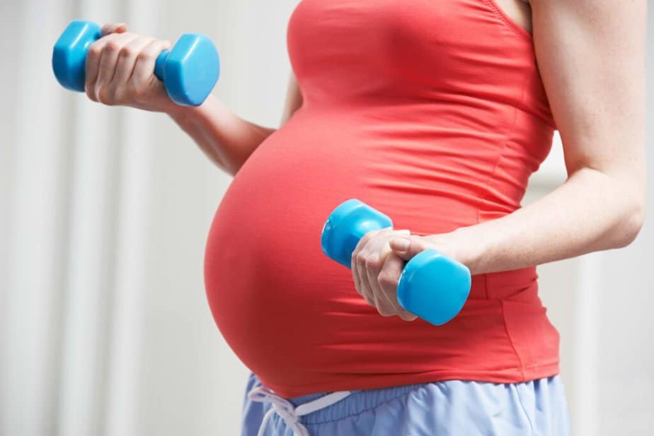 Pregnancy workout.